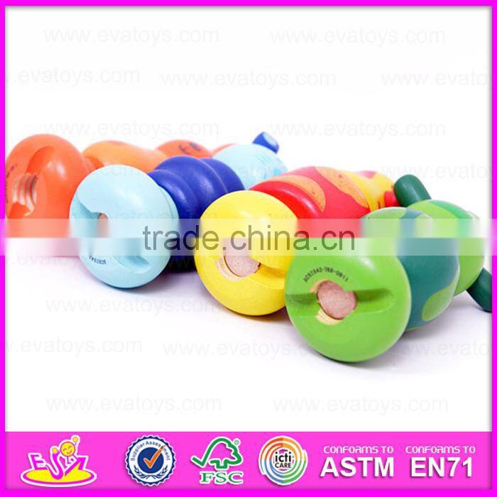 2015 DIY Intelligent Assembly screw toy for kids,Wooden changable screw assemble toy,Hot selling cheap wooden screw toy W03C008