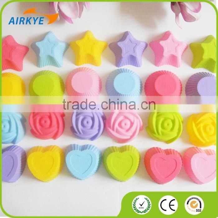 Silicone Cupcake Cake Chocolate Muffin Baking Maker Mould Mold Tool Stylish