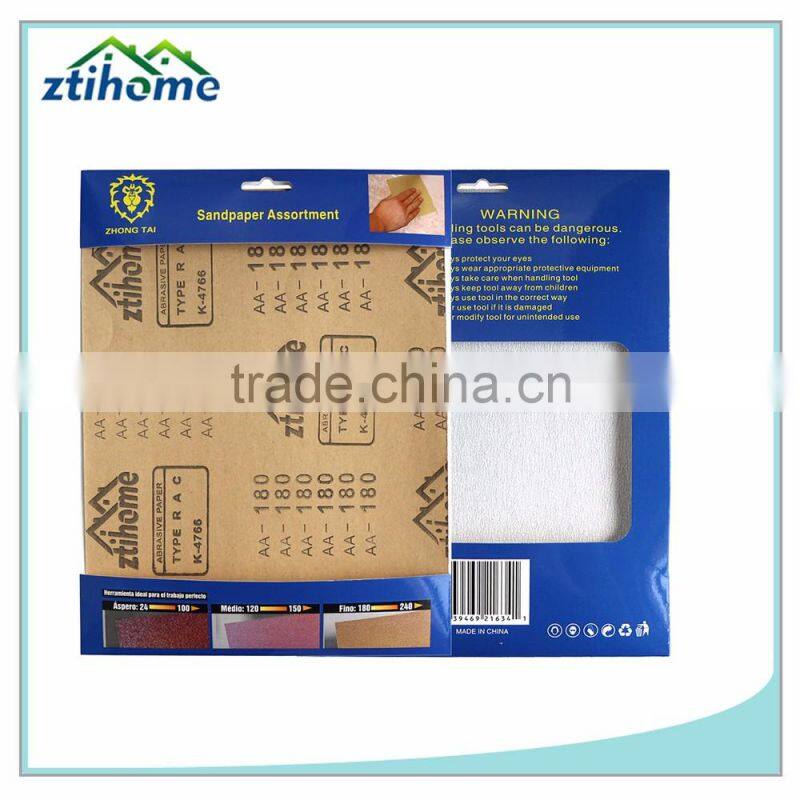 Anti-clogging Aluminium oxide Silicon Carbide Dry Coated Sandpaper