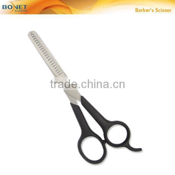 S81036 6-1/4" Fashion plastic handle single sided thinning hot scissors hair cut