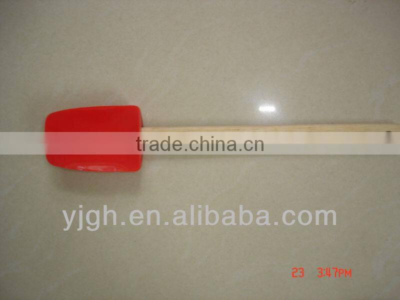 Wooden handle silicone kitchenware spatula