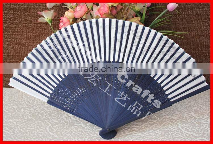 High quality advertising fan with scenery painting