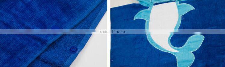 Wholesale kids Bathrobe Cartoon bathrobe with hood kids