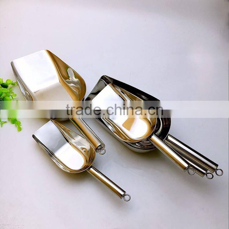 stainless steel barware ice cream scoop/ ice bucket scoop