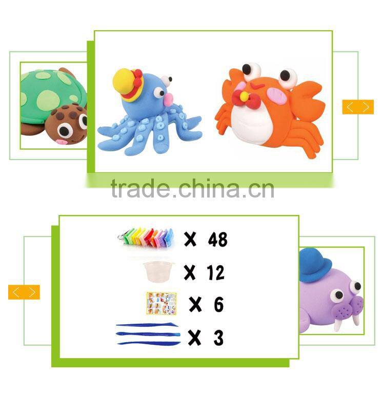 Kids educational plastic diy polymer clay modeling tools