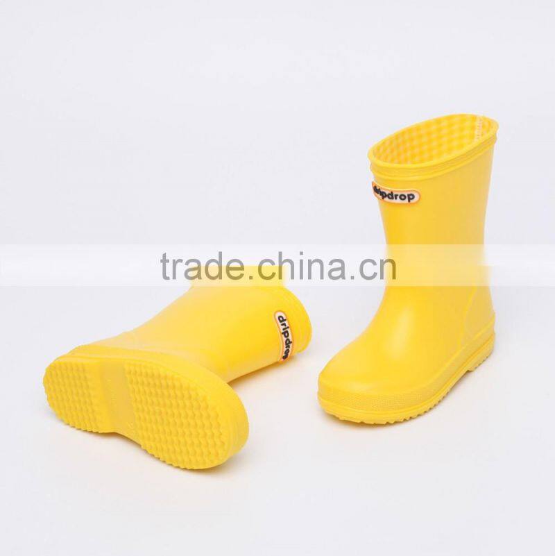 New Style Cute Kids Children Wellington Boots PVC Rubber Rain Boots