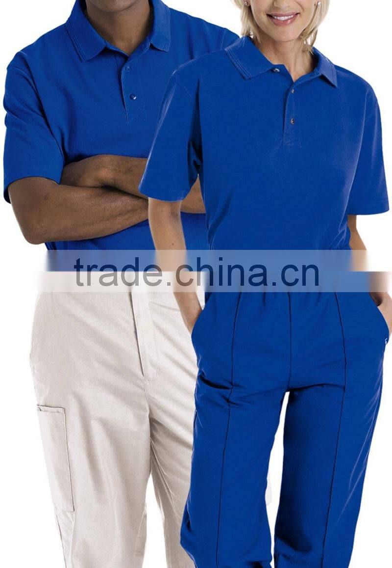 Unisex Short sleeve polo t-shirts cotton work uniform polo