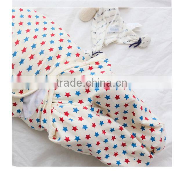 2016 Shuoyang Factory Wholesale New born baby swaddle coated cotton blanket hold was sleeping blankets