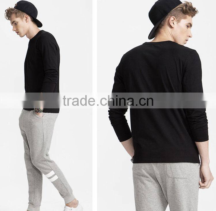 Wholesale custom men's long sleeve t shirt