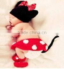 handmade crochet minnie costume baby crochet outfits baby photography props