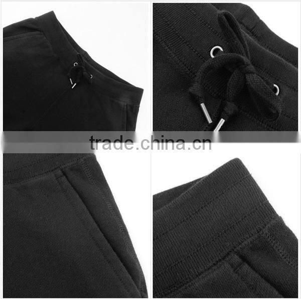 soft pure color jogger pant for men with adjustments strings