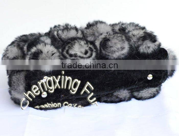 CX-H-13D Genuine Rex Rabbit Fur All Kind Of Bags