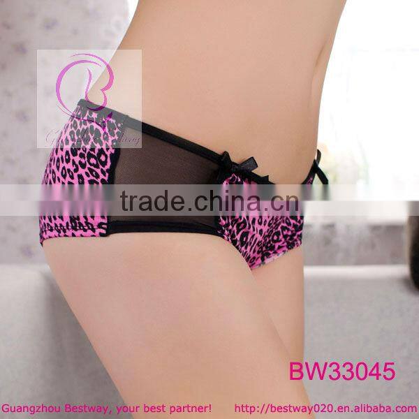 Sexy woman animal print underpants