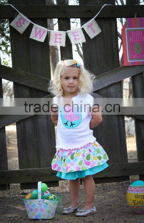 Newest design western style wholesale children's boutique clothing Sets
