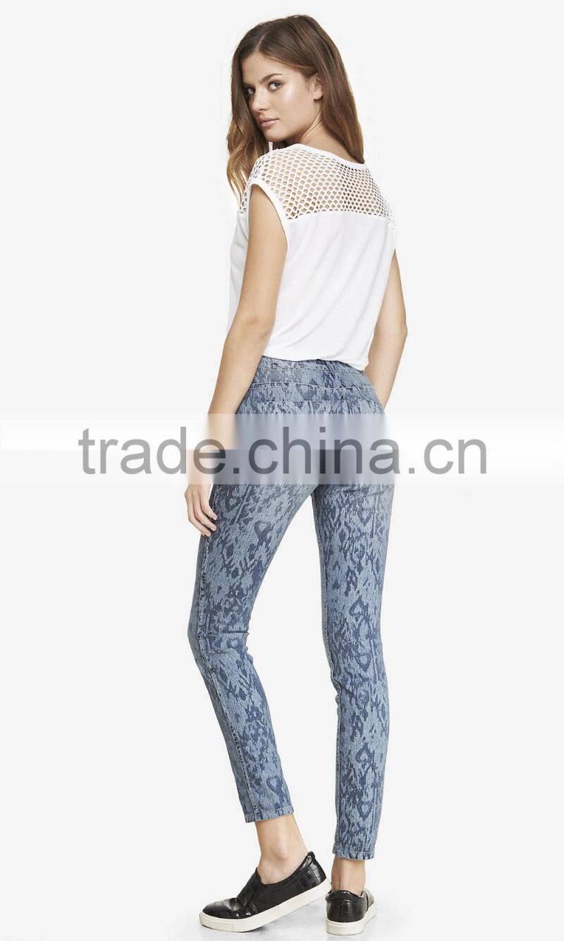 Bulk cotton spandex jeans women wholesale