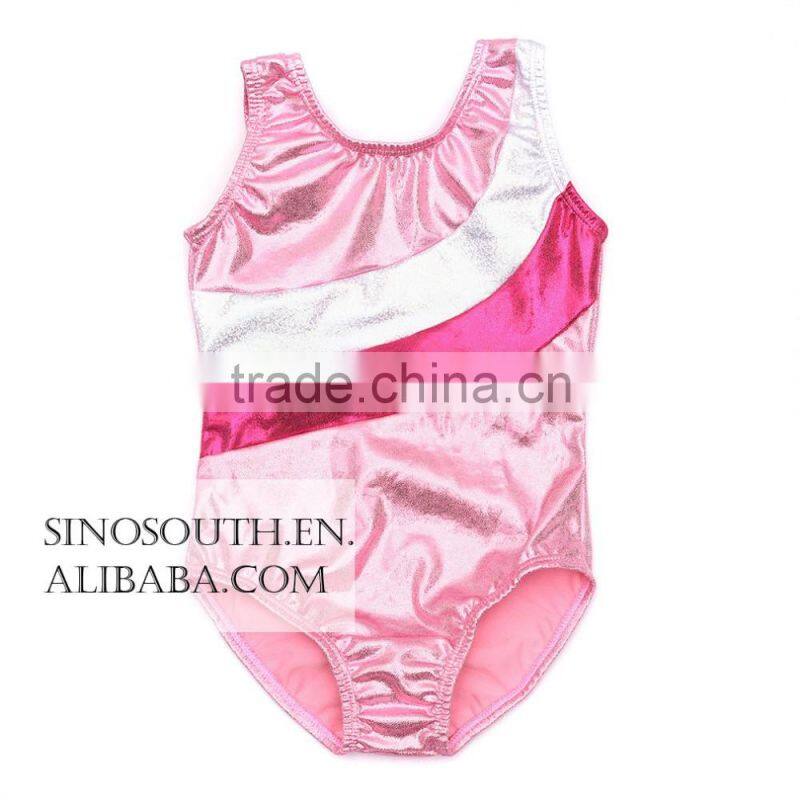 2017 One-piece Sparkle Dancing Gymnastics leotard Athletic Clothes for Little Girl