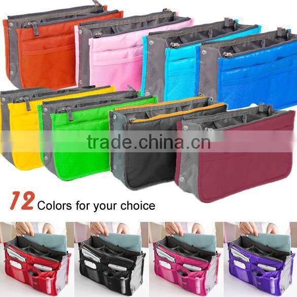 New Women Travel Insert Handbag Organiser Purse Large liner Organizer Tidy Bag Pouch 7907#