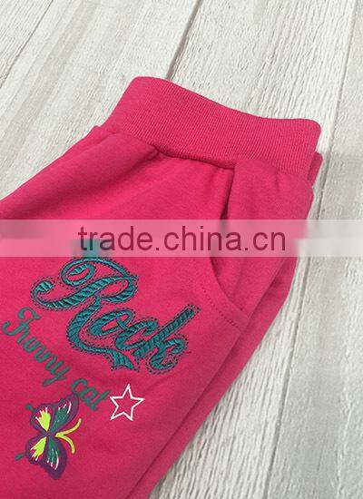 Latest fashion sweet kids' boutique casual sports suit