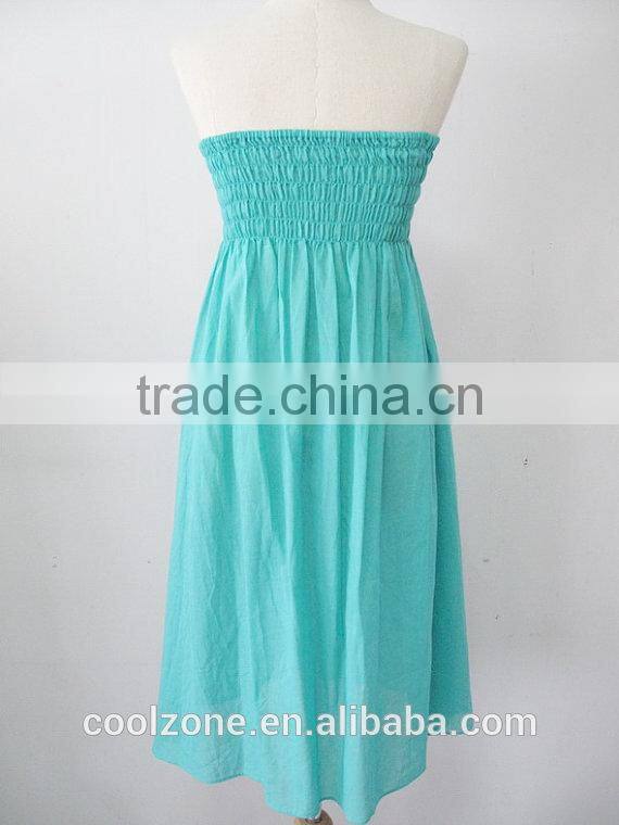 Fashion strapless embroidered mexican dress wholesale mexico clothing