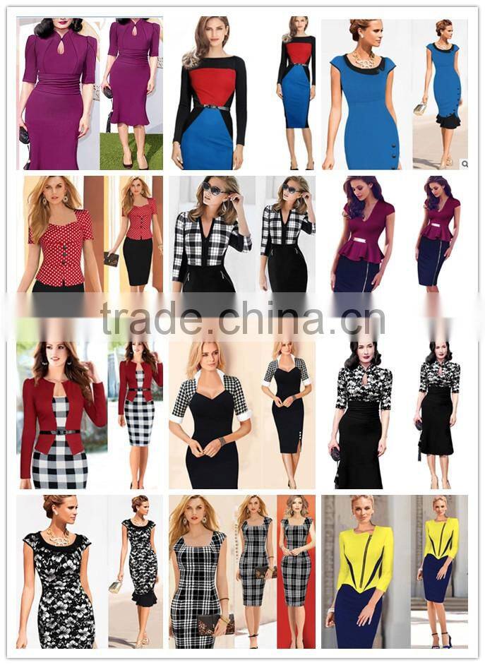 Women Clothing latest fashion dress design crochet lace causal sun dresses