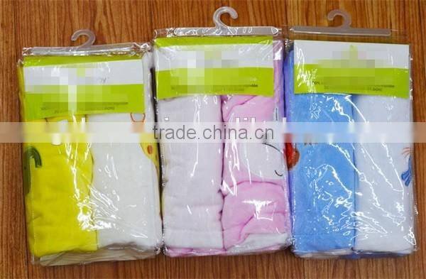 Plain Animal Embroidered Double Color block baby soft thick fleece blanket