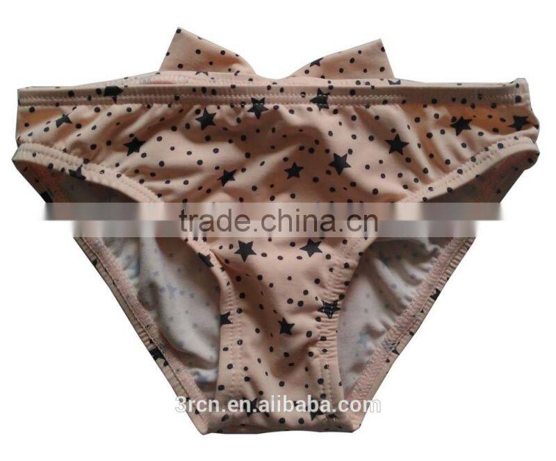 cute girls briefs bow star AOP