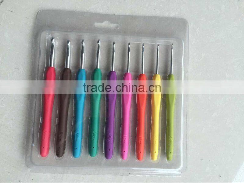 custom bamboo wooden crochet hook set for knitting