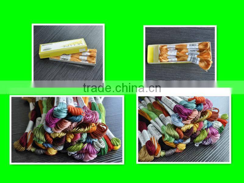 Cotton Singed & Mercerized Embroidery Thread On Skein