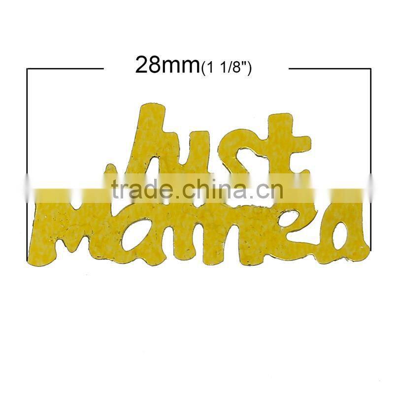 Pvc Confetti Party Decorations Wedding Alphabet "Just Married" At Random