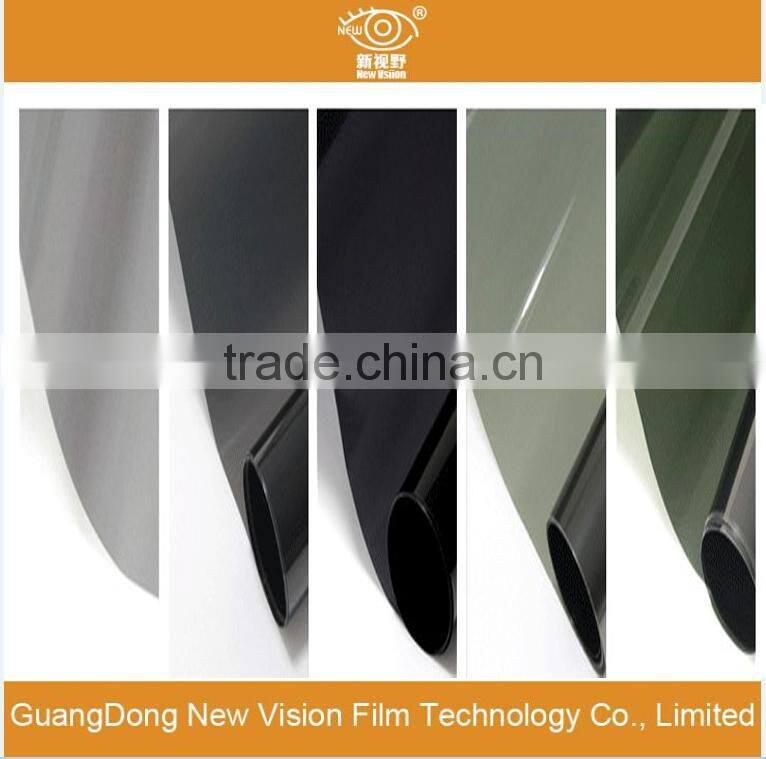 Free sample super black 5% VLT 2mil 0.5m*3m 1ply window tint film for car glass