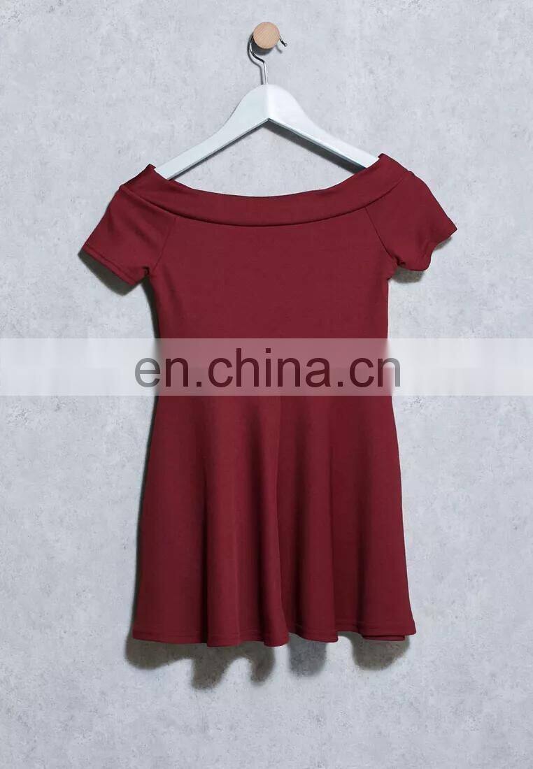 Wholesale High Quality Children Girl Dress Summer Off-shoulder Fashion Little Girls Kids Dress