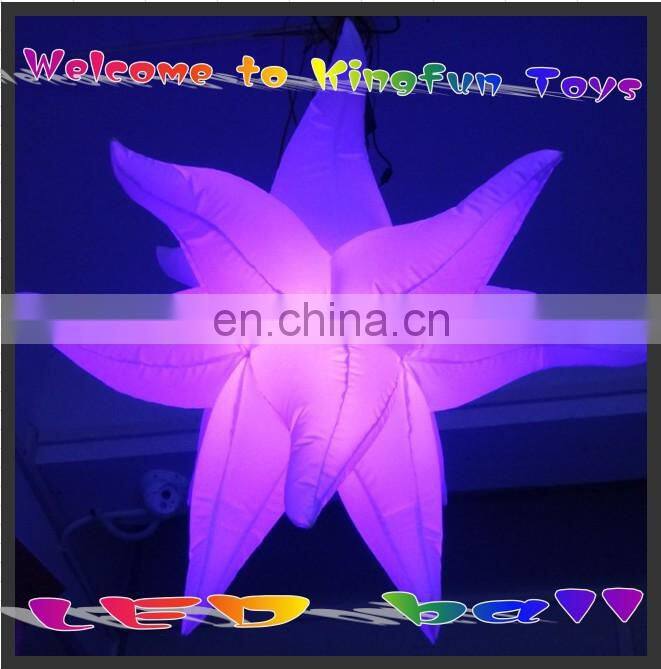 Celing inflatable clube star with LED