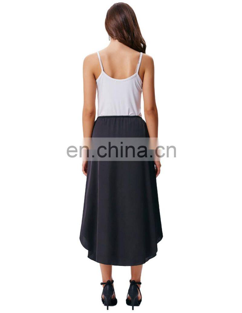 Kate Kasin Women's 35" Comfortable Satin Waist Slip Half Slip Undergarment KK000264-1