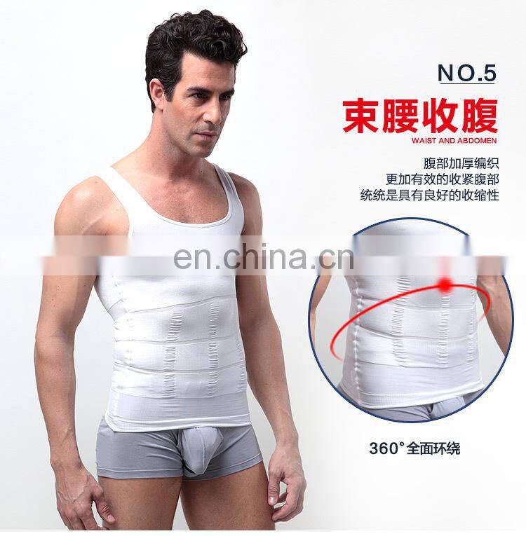 Mens Tights Undershirt - Compression Base layer - Body Shaper Sports Muscle Tank Top - Abs Abdomen Slim#MV-01