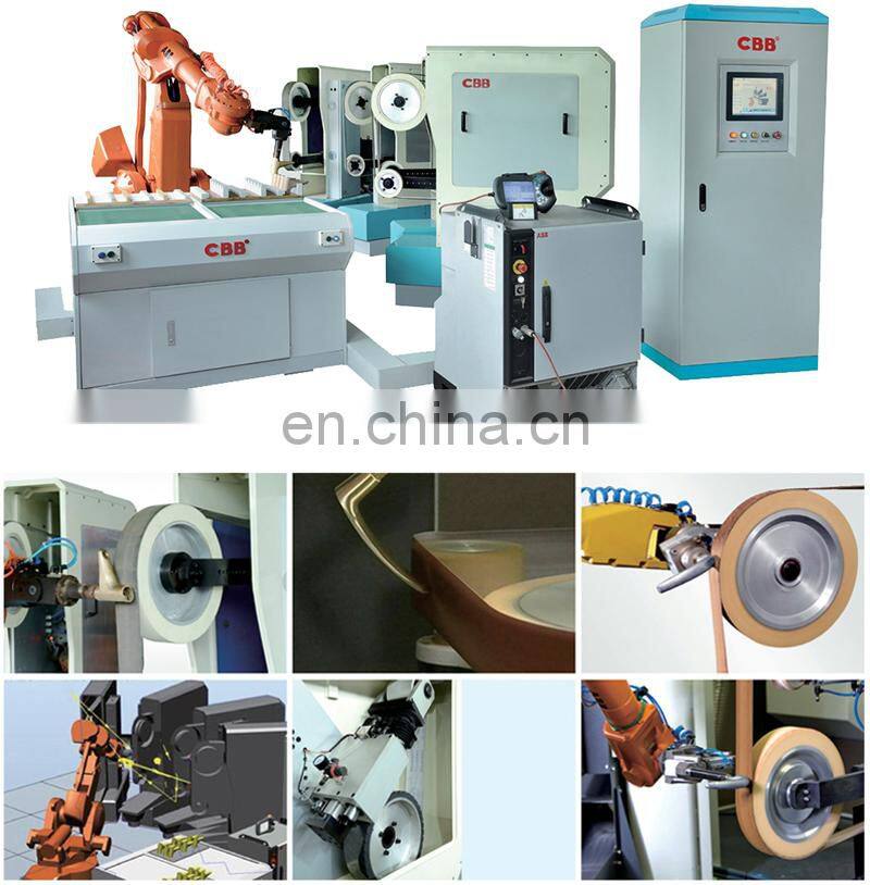 Automatic grinding polishing processing metal spare parts robot polishing machine for faucet