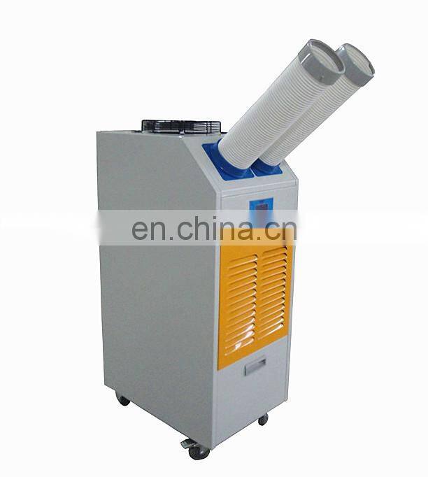 Spot air conditioner portable with movable wheels and 15 L water tank.