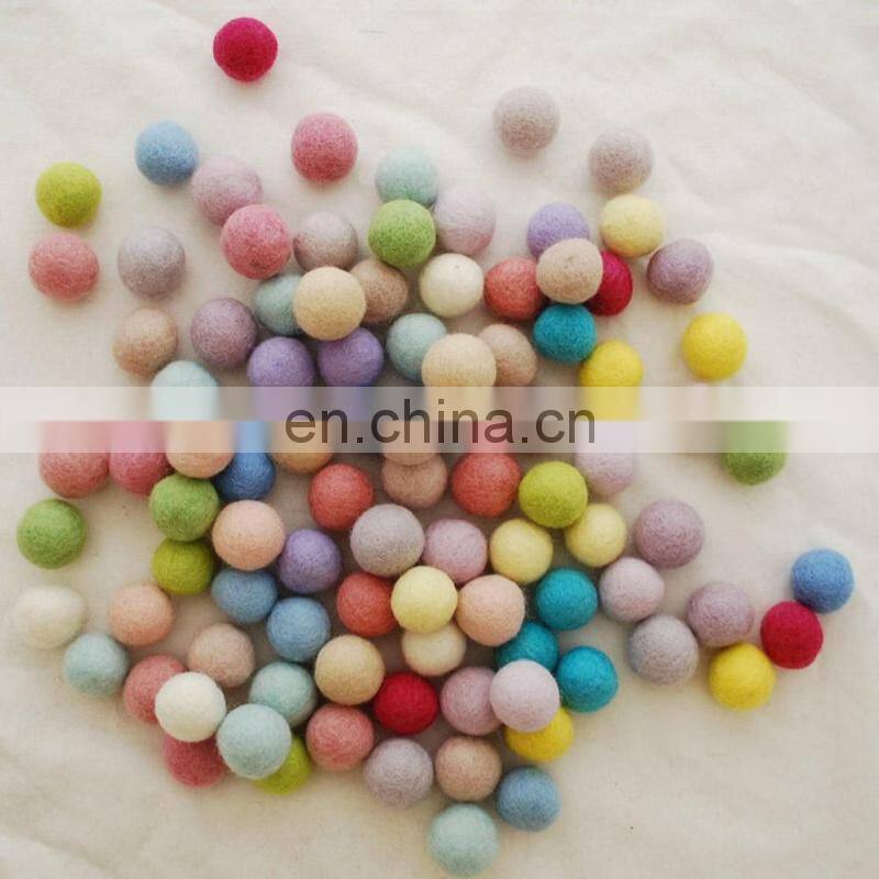 100% wool felt balls