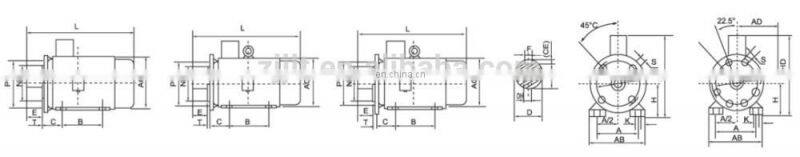 415v three phase ac electric motor