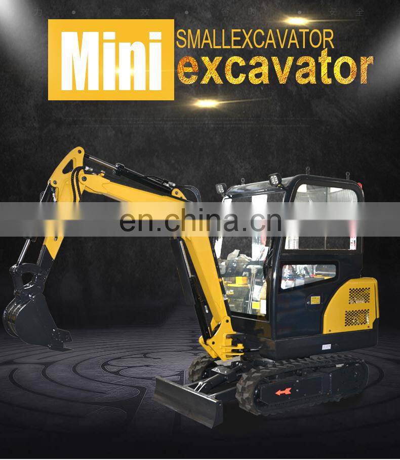 rubber or steel track excavator mini digger trench digger machine for sale