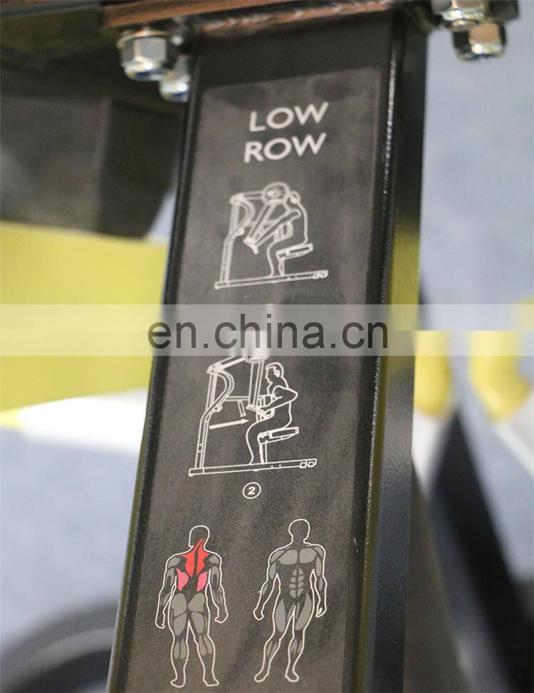 Gym equipment commercial machine hammer strength rowing machine