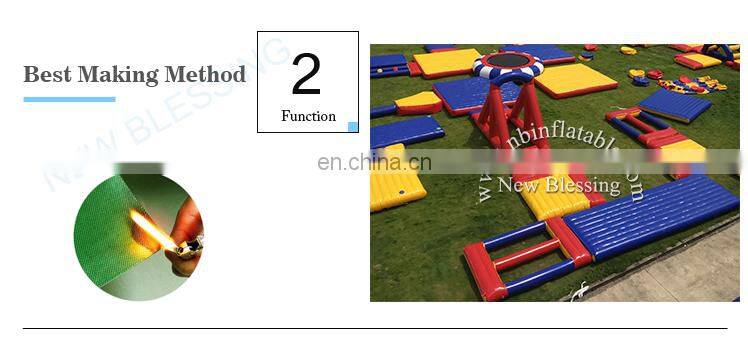 2018 high quality 0.9mm pvc tarpaulin new inflatable commercial mobile fun amusement water theme park equipment for sale