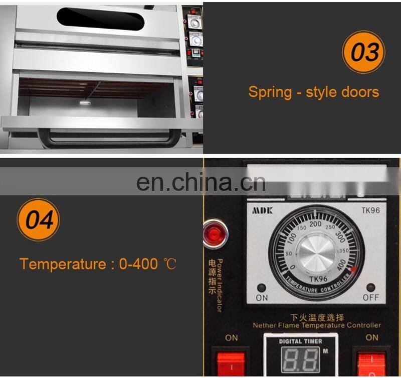 Oven with a regular commercial two - story four large - scale bread electric oven cake and pizza double