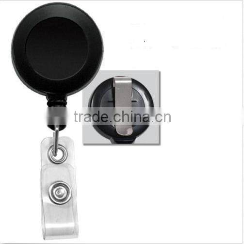 BADGE REEL - RETRACTABLE RECOIL YOYO SKI PASS ID CARD HOLDER KEY CHAIN CARABINER