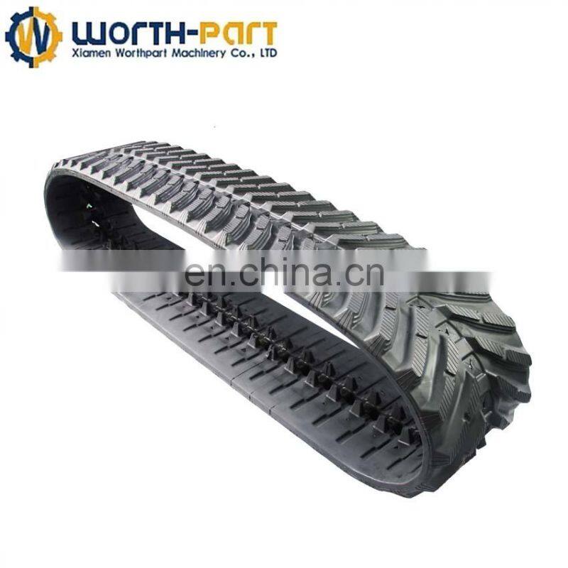 pc50 Rubber track pad for mini excavator steel track plate