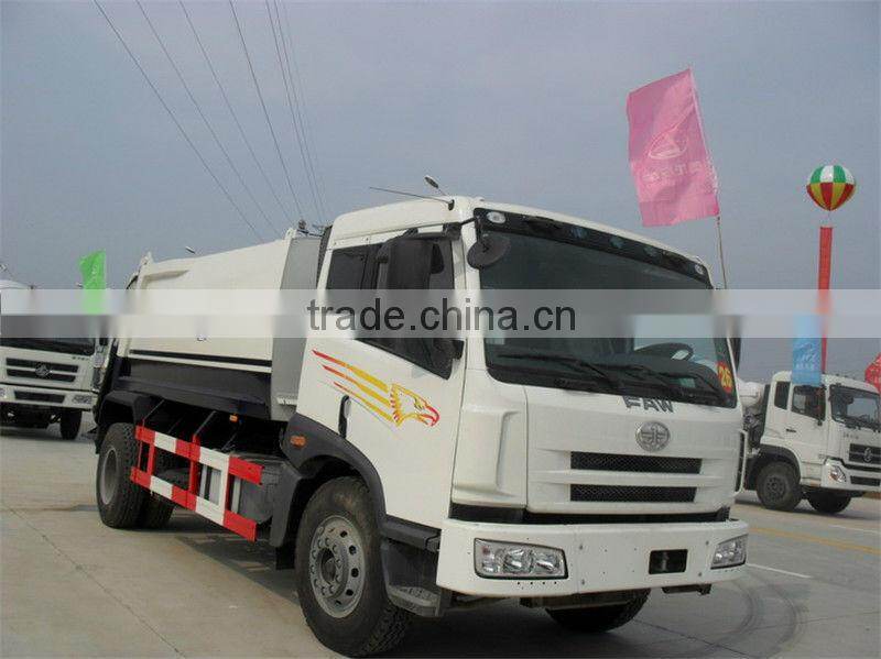 5 cubic meters Jiefang small new refuse compactor trucks