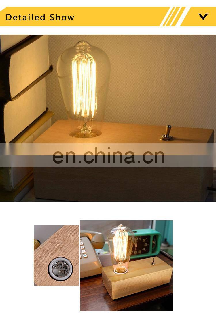 China Table Lamp Wood Light of Creative Table Light