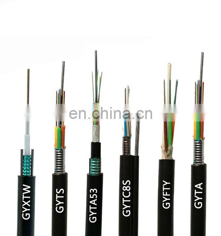 Duct moq 2km drum box gyta 2 4 8 12 24 32 48 96 288 144f optical fiber cable black color opgw fiber cable