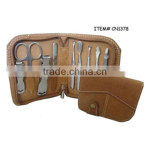 Metal buckle closure high quality manicure set