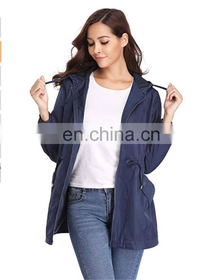 Wholesale custom brand womens jackets denim outdoor waterproof down jacket custom hoodies plus size coat