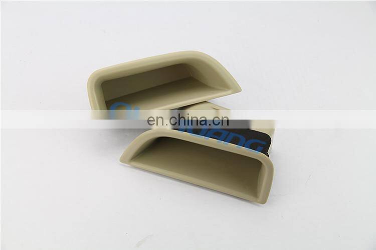 Beige Black Front Door Storage Box Glove Armrest Box Container Holder Tray For VOLVO S80 XC70 V70 Accessory with mat Car Styling